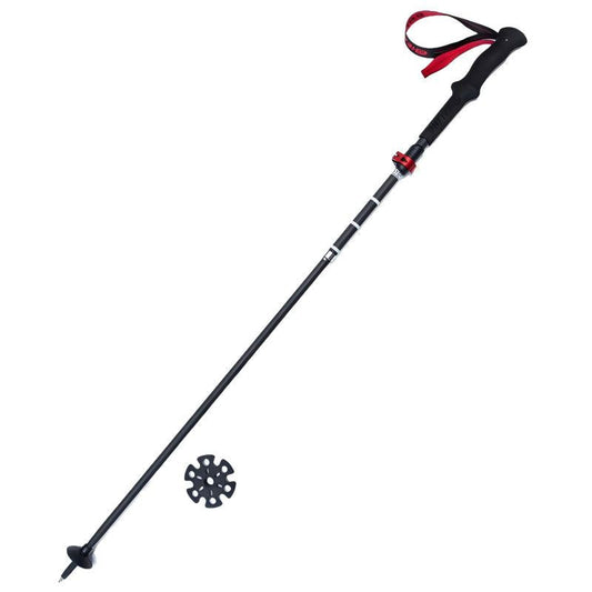 Carbon Trekking Poles – Z-Folding Compact Design (Black Red)