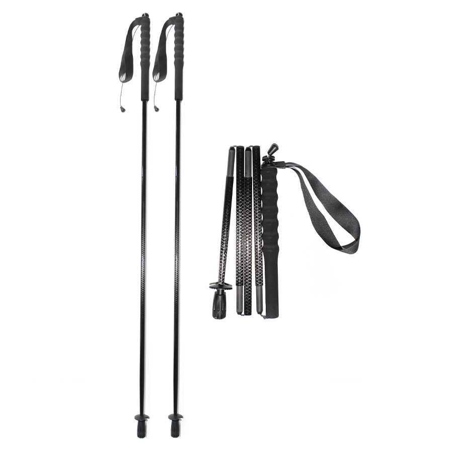 Carbon Hiking Poles – Textured Carbon Surface & Foldable
