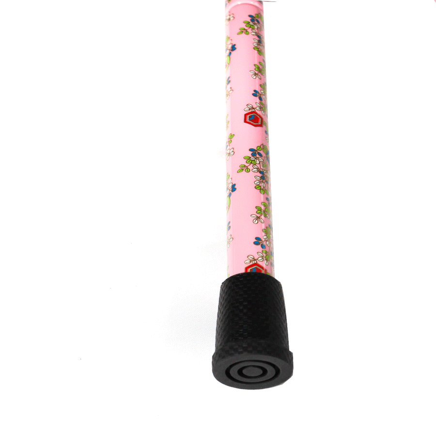Ultralight Folding Carbon Fiber Walking Cane - Adjustable Height (pink )