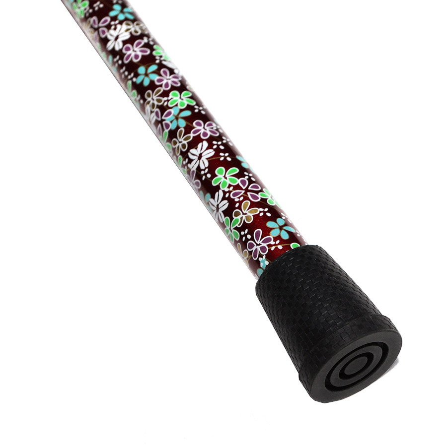 Foldable Carbon Fiber Walking Cane - Adjustable Height (Red )