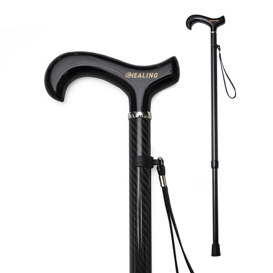 Ultralight Carbon Fiber Walking Cane - Adjustable Height