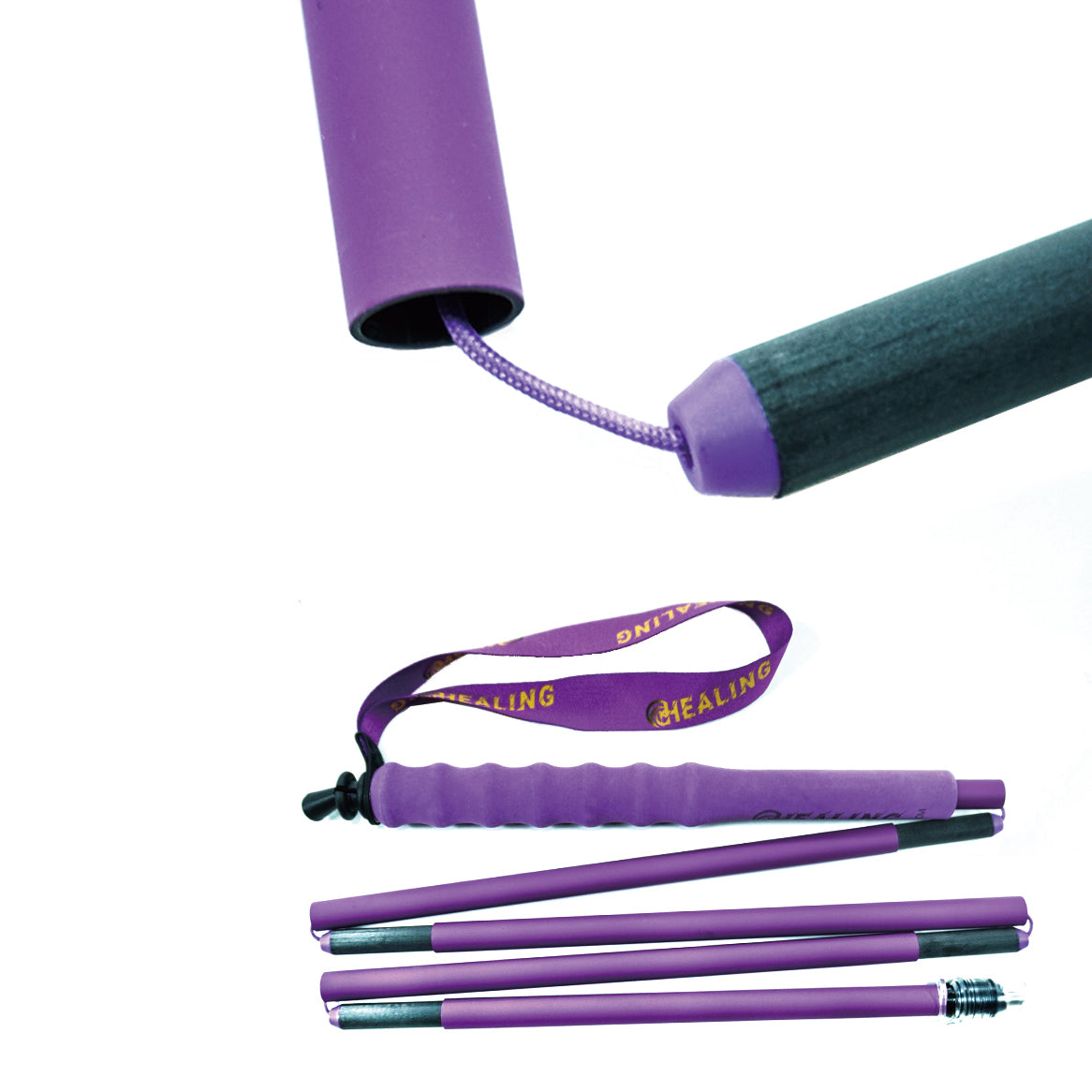 Carbon Trekking Poles – Stylish Design & Ultralight (Purple)