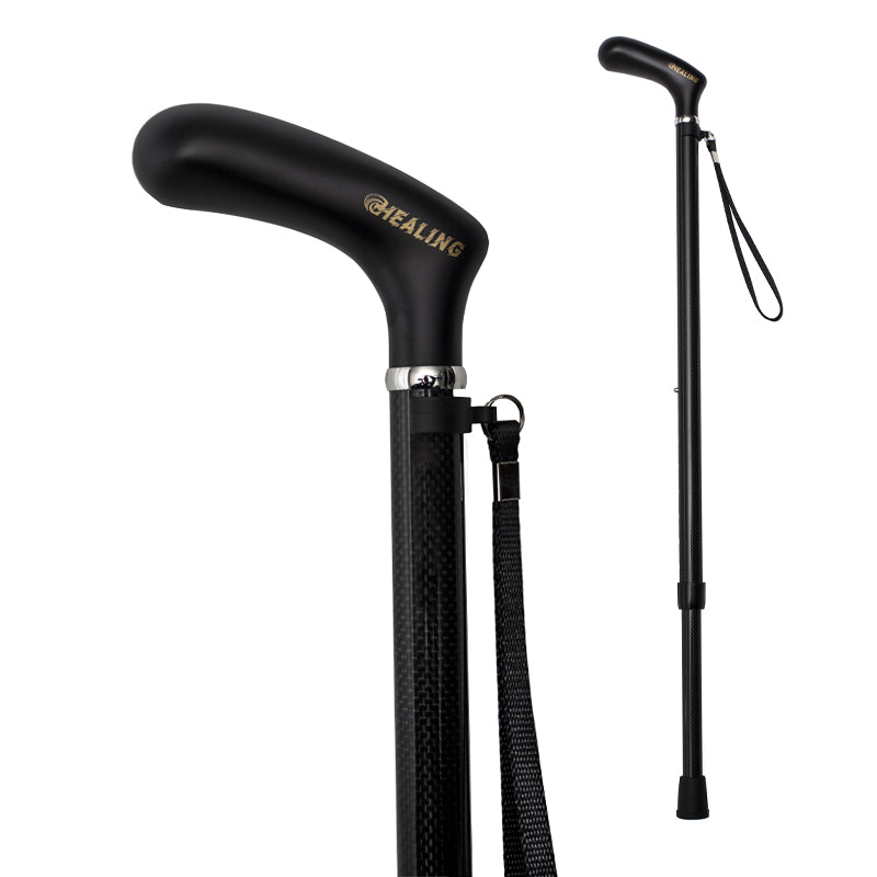 Ultralight Carbon Fiber Walking Cane - European style K handle