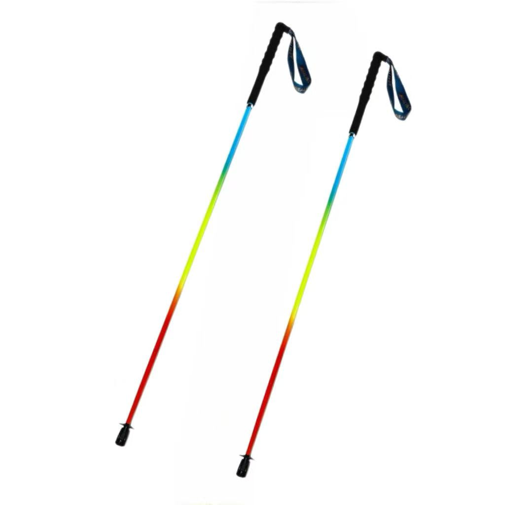 Carbon Trekking Poles – Rainbow Design & Foldable