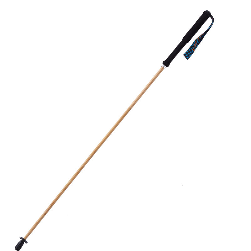 120g Carbon Fiber Hiking Poles – Bamboo Finish, Foldable & Ultralight
