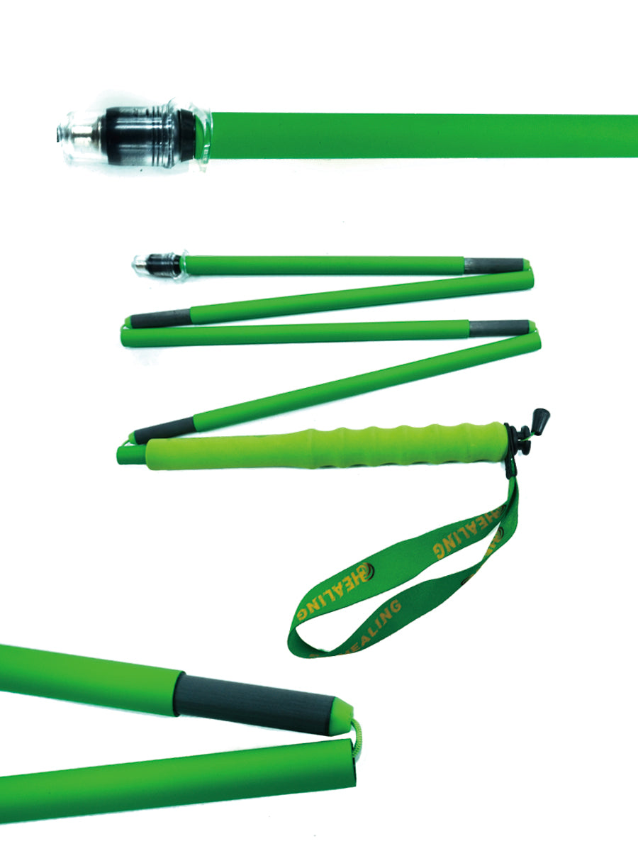Carbon Hiking Poles – High Visibility & Foldable (Neon Green)