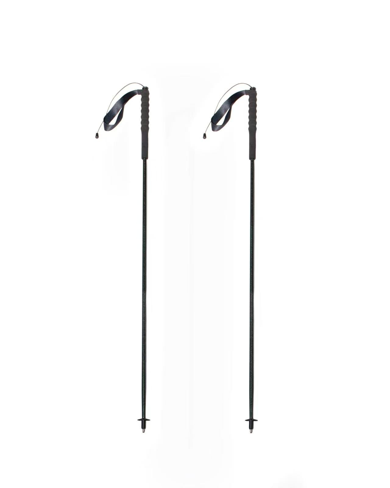 Foldable Carbon Hiking Poles – Packs Down to 26cm (Silver Green)