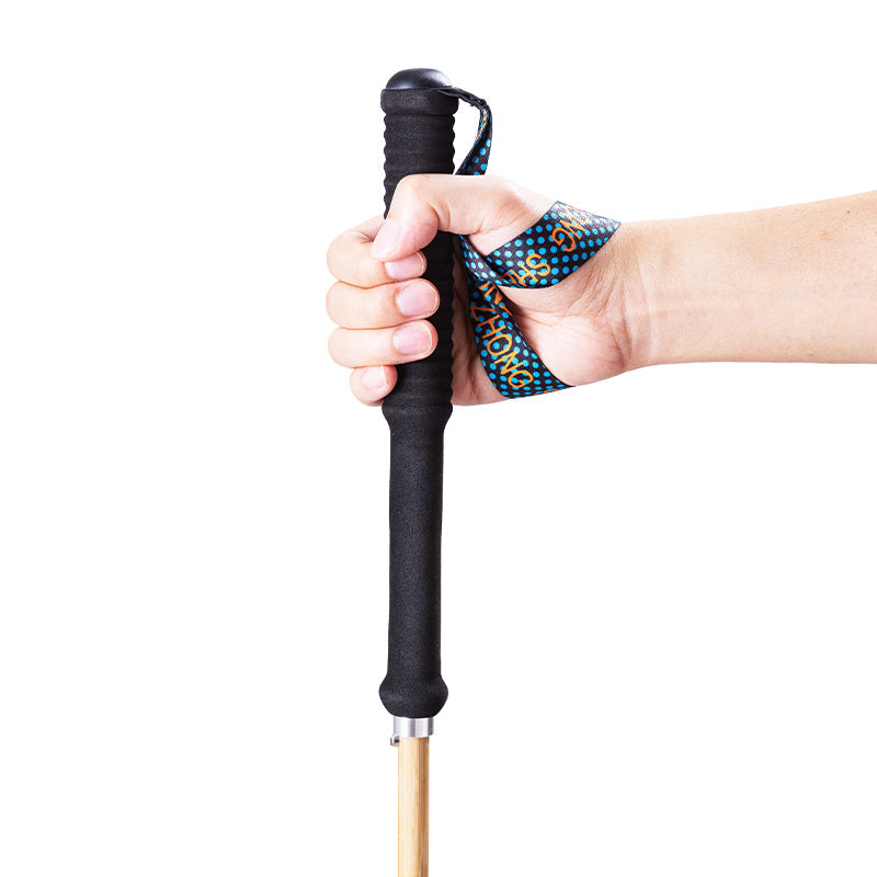 120g Carbon Fiber Hiking Poles – Bamboo Finish, Foldable & Ultralight