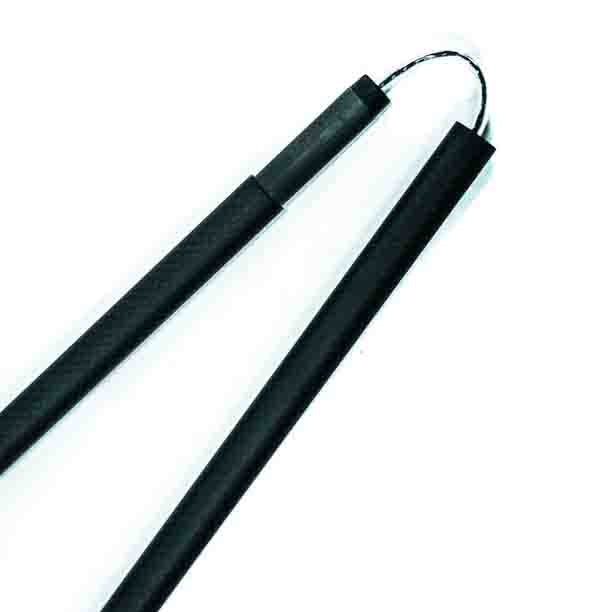 Carbon Fiber Trekking Poles Black - Folding and Ultralight