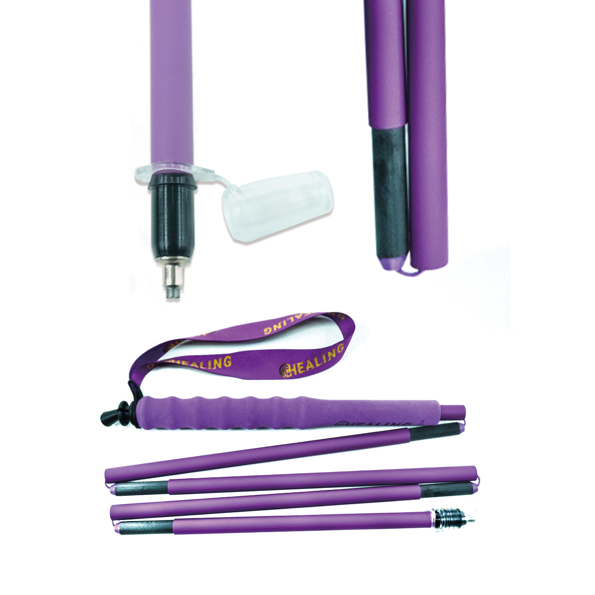 Carbon Trekking Poles – Stylish Design & Ultralight (Purple)