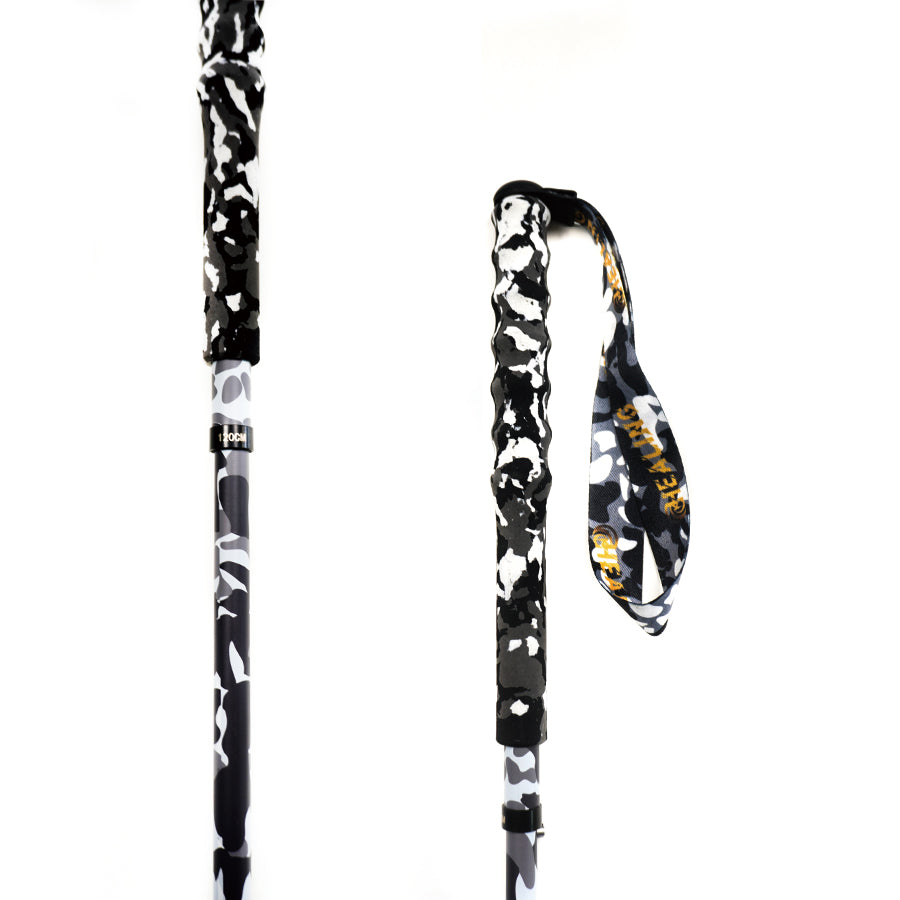 Foldable Carbon Trekking Poles – Camouflage Design & Ultralight