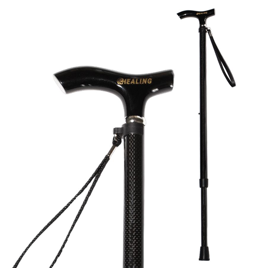 Ultralight Carbon Fiber Walking Cane - Japanese style glossy finish
