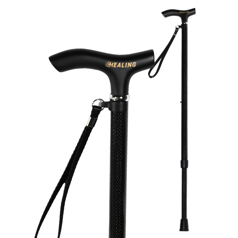 Ultralight Carbon Fiber Walking Cane - Japanese style cane handle