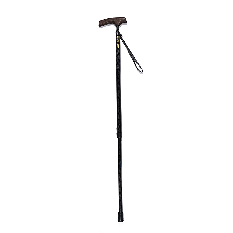 Ultralight Carbon Fiber Walking Cane - 2 section Wenge cane handle