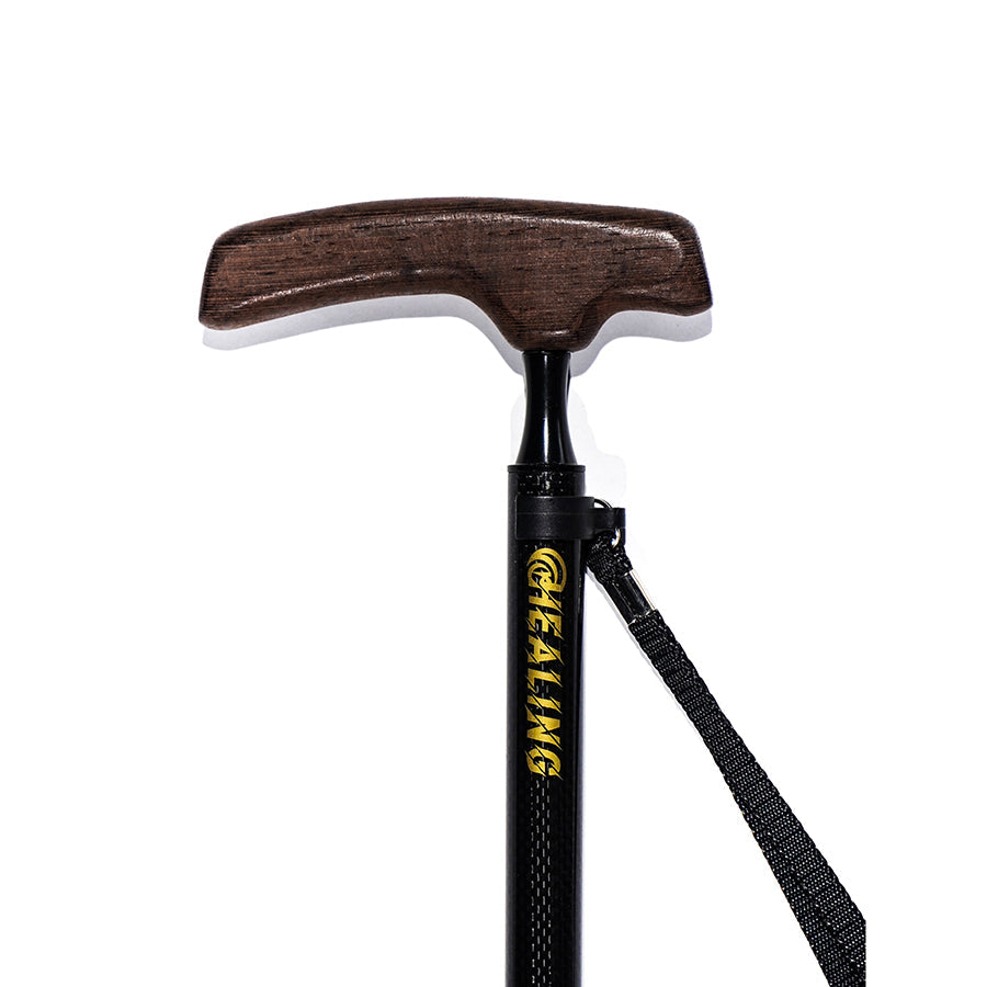 Ultralight Carbon Fiber Walking Cane - 2 section Wenge cane handle