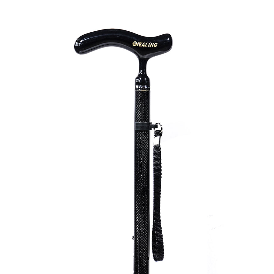 Ultralight Carbon Fiber Walking Quad Cane - Adjustable Height