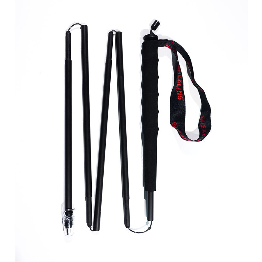 Carbon Fiber Trekking Poles Black - Ultralight and Folding