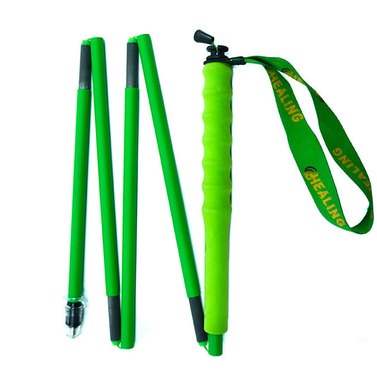 Carbon Hiking Poles – High Visibility & Foldable (Neon Green)
