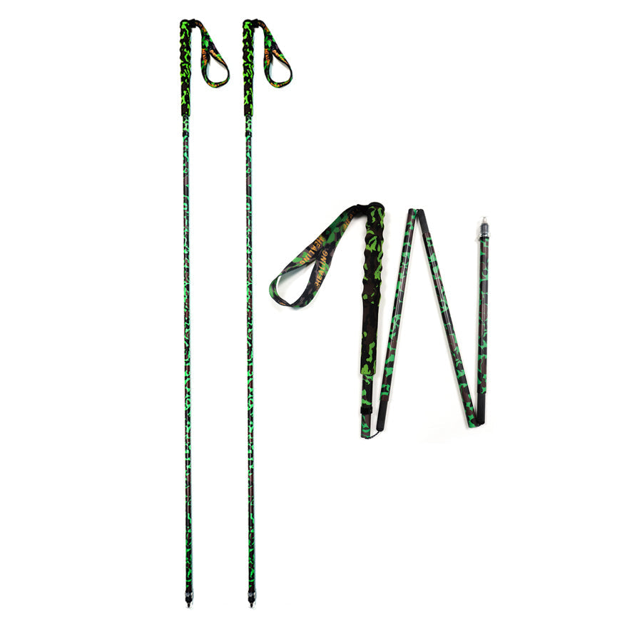 Foldable Carbon Hiking Poles – Outdoor Camouflage & Lightweight