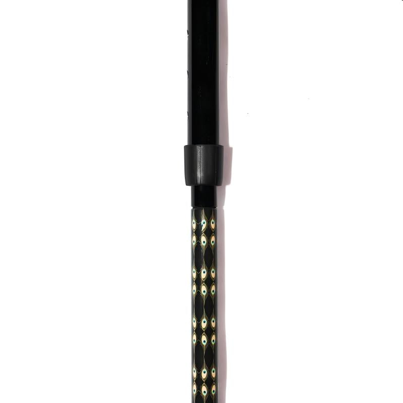 5 section Folding Carbon Fiber Walking Cane - Feather style