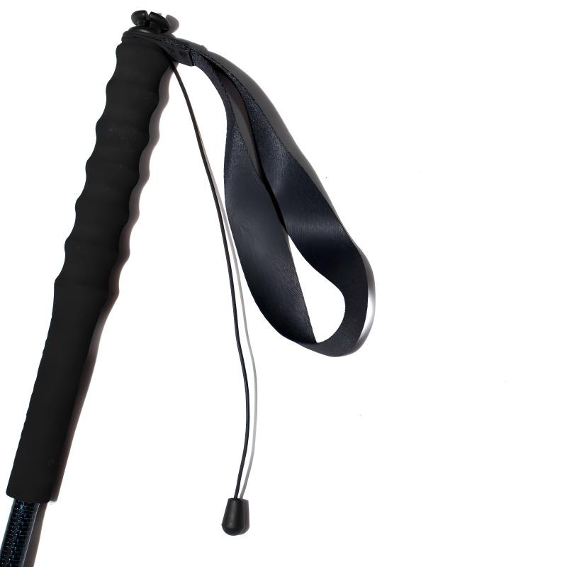 120g Carbon Fiber Hiking Poles – Foldable & Ultralight (Silver Blue)