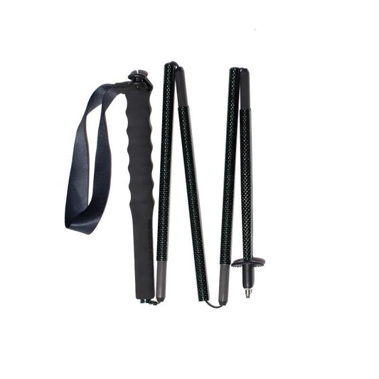 Foldable Carbon Hiking Poles – Packs Down to 26cm (Silver Green)