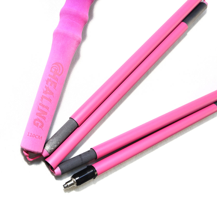 Ultralight Carbon Hiking Poles – Compact & Pink Design