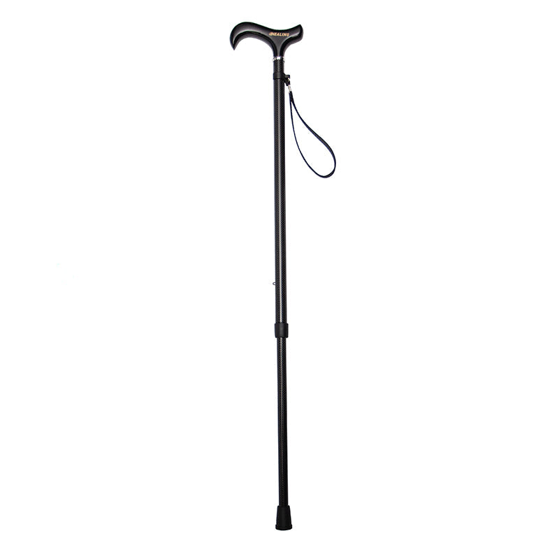 Ultralight Carbon Fiber Walking Cane - Adjustable Height （Matt black）