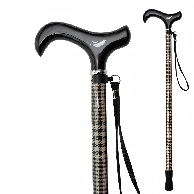 2 section telescopic Carbon Fiber Walking Cane - Houndstooth style