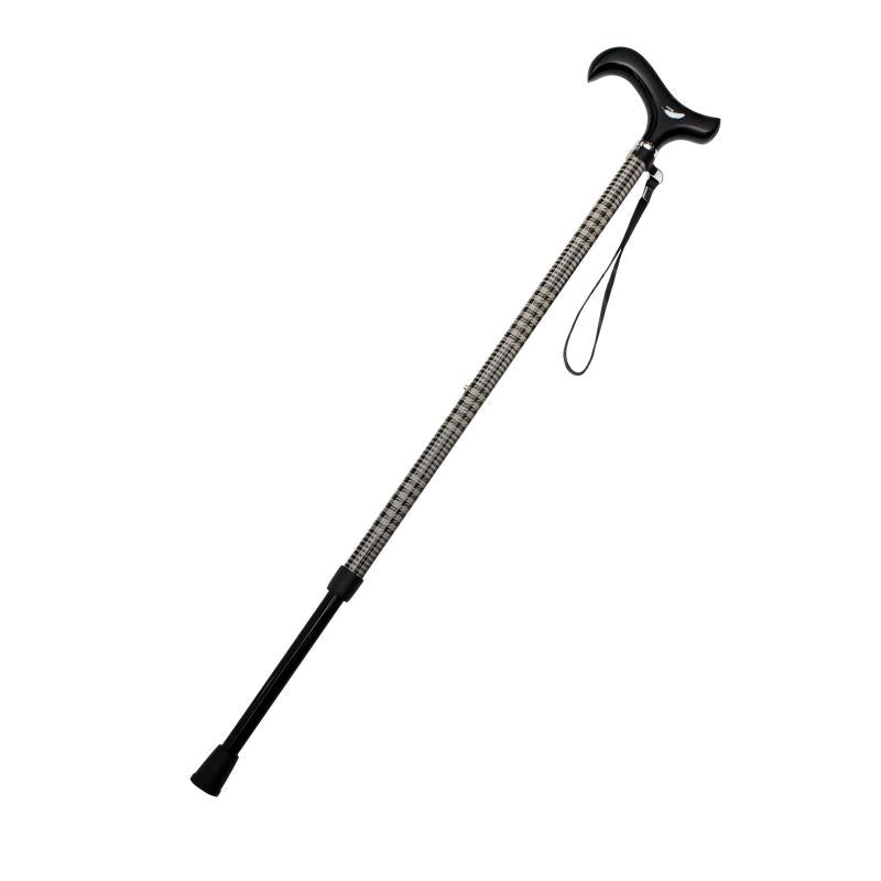 2 section telescopic Carbon Fiber Walking Cane - Houndstooth style