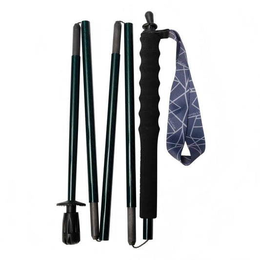 Foldable Carbon Hiking Poles – Compact & Lightweight (Dark Green)
