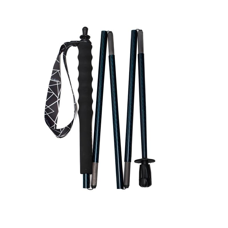 Carbon Trekking Poles – Compact Folding Design (Dark Blue)