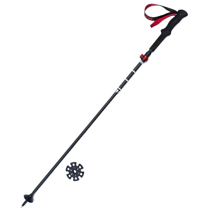 Carbon Trekking Poles – Z-Folding Compact Design (Black Red)