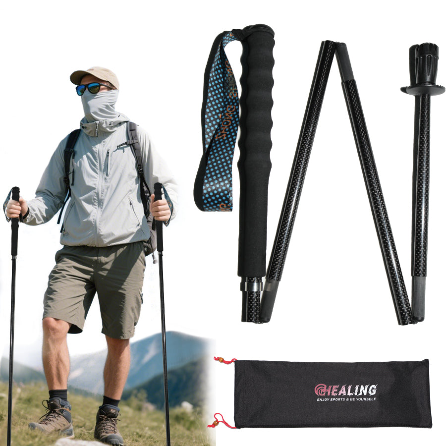 Carbon Fiber Hiking Poles  - Folding and Ultralight