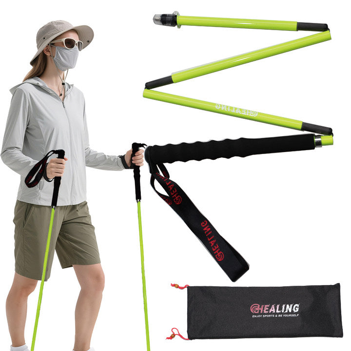 Carbon Hiking Poles – High Visibility & Lightweight (Neon Yellow)