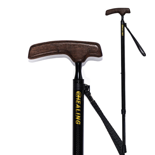 Ultralight Carbon Fiber Walking Cane - 2 section Wenge cane handle