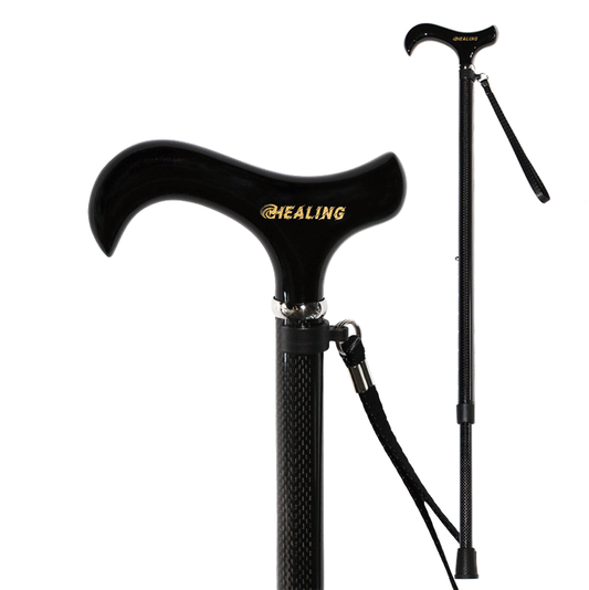 Ultralight Carbon Fiber Walking Cane - European style cane handle