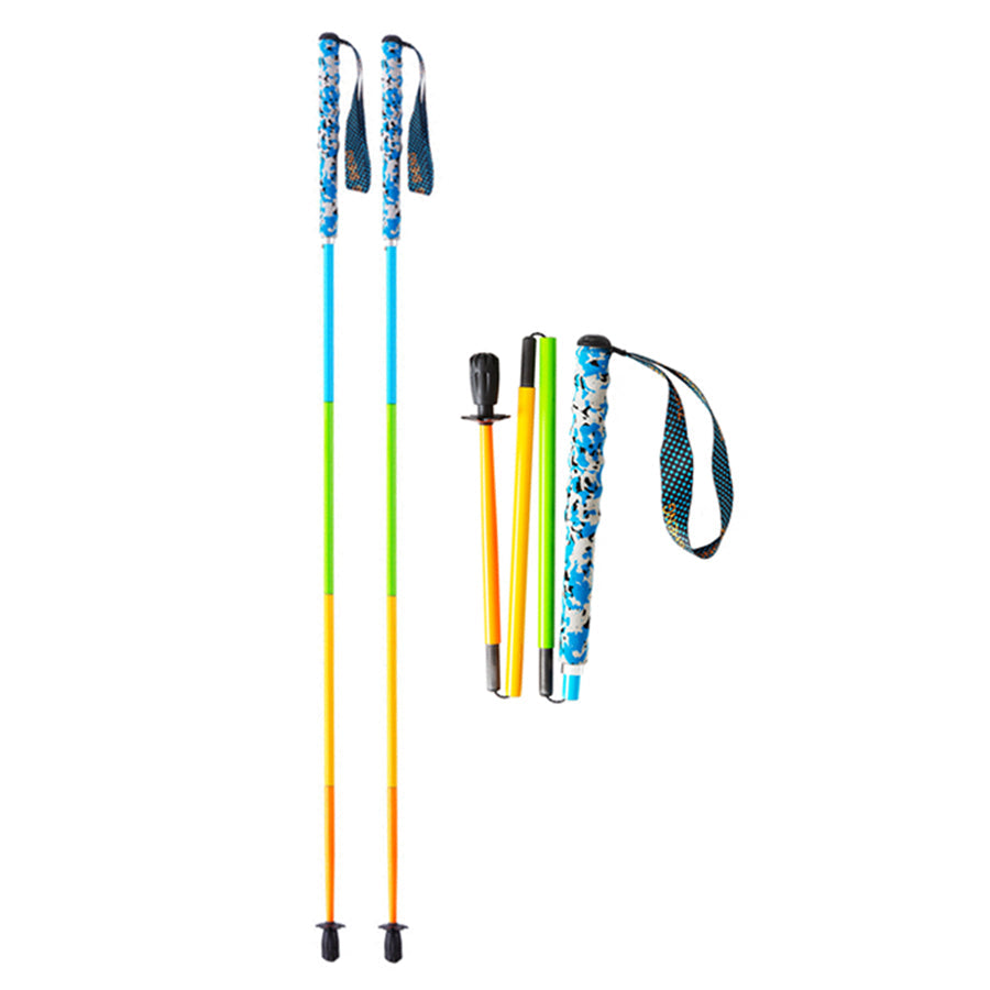 Carbon Fiber Hiking Poles – Colorful Folding & Ultralight
