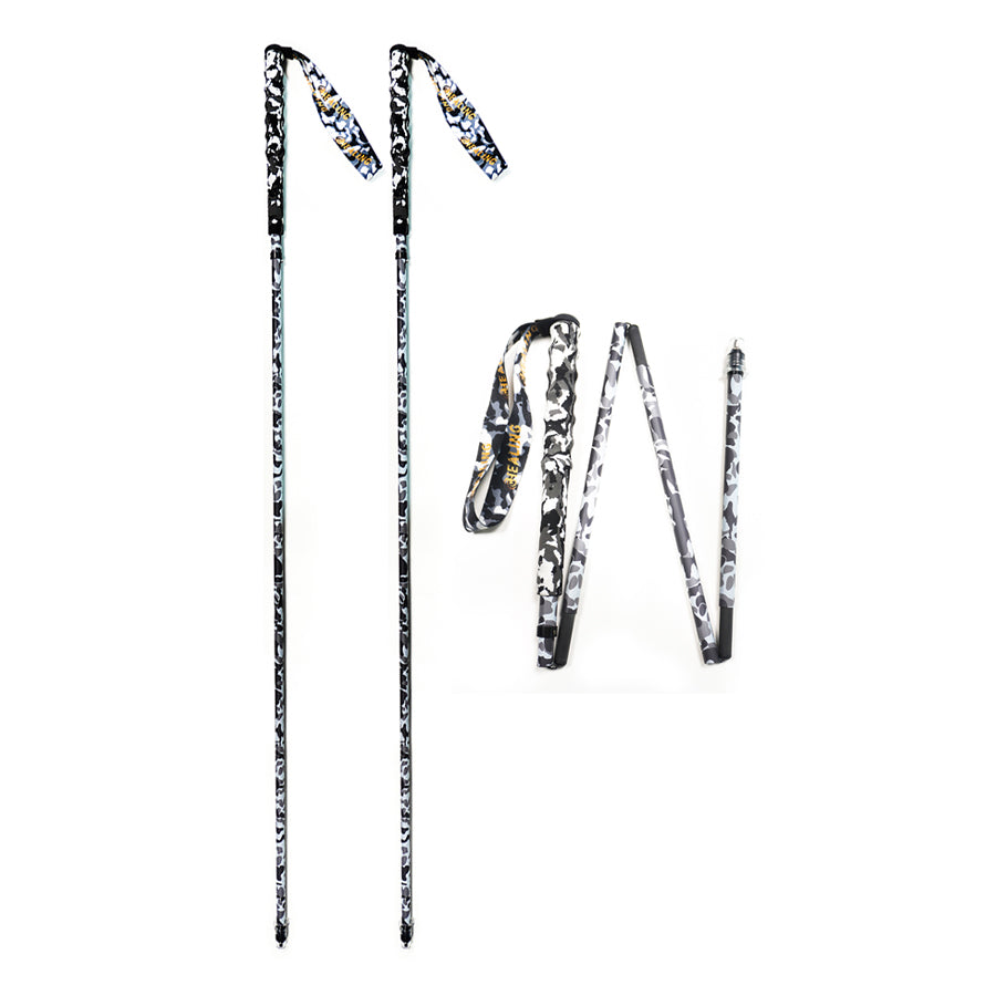 Foldable Carbon Trekking Poles – Camouflage Design & Ultralight