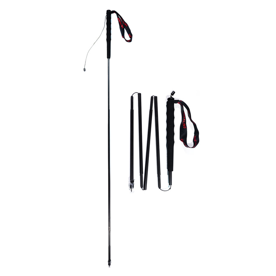 Carbon Fiber Trekking Poles Black - Ultralight and Folding