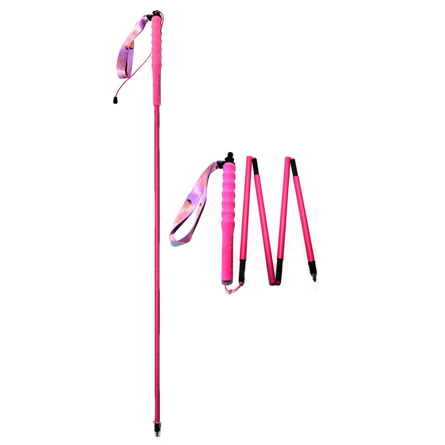 Ultralight Carbon Hiking Poles – Compact & Pink Design