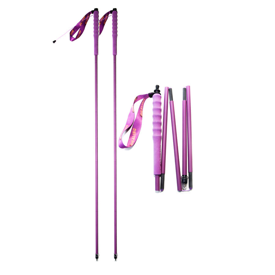 Carbon Trekking Poles – Stylish Design & Ultralight (Purple)
