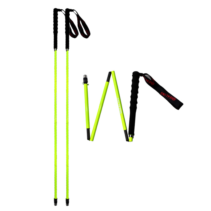 Carbon Hiking Poles – High Visibility & Lightweight (Neon Yellow)